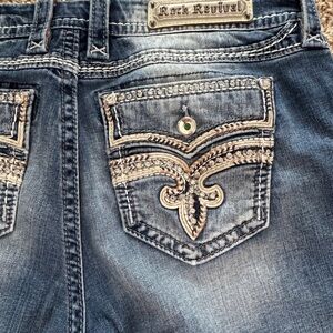 Rock Revival Women's Embellished Blue Jeans